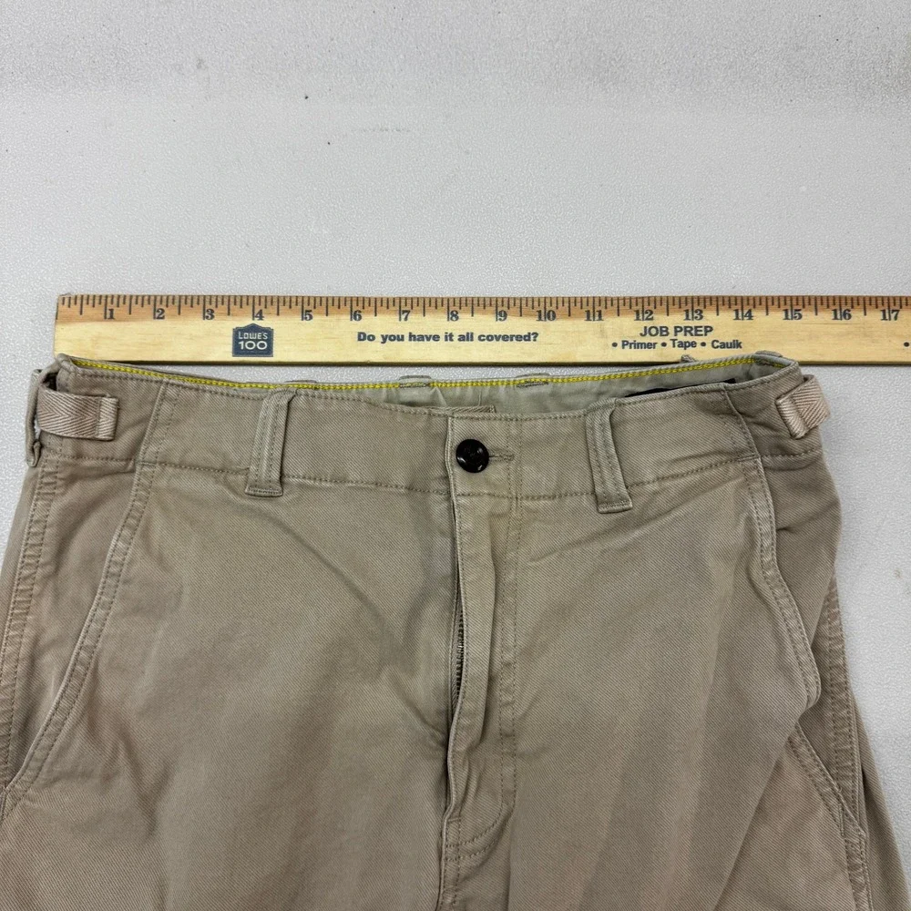 Banana Republic Traveler Cargo Pants Mens 30R Khaki Tan Tapered Stretch Utility
